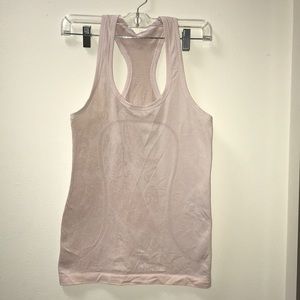 Light Pink and Grey Lululemon tank